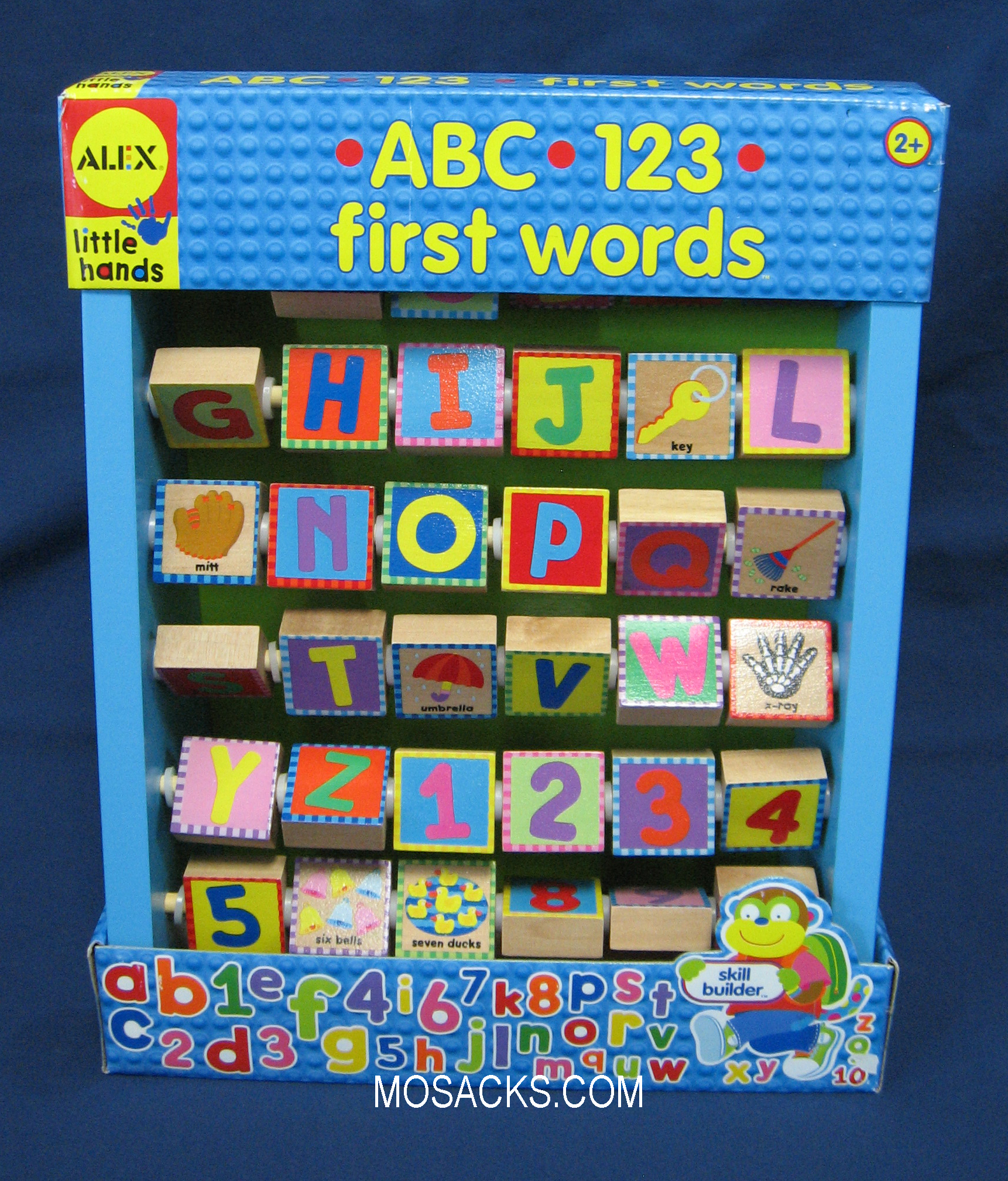 Alex Toys Little Hands ABC 123 First Words Wooden Toy Age 2+ 0731346147400