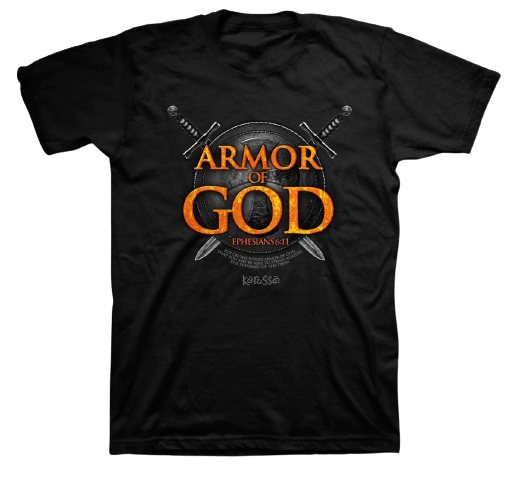 Armor of God Ephesians 6:11 T-Shirt  APT2032S-3X, Christian T-Shirt