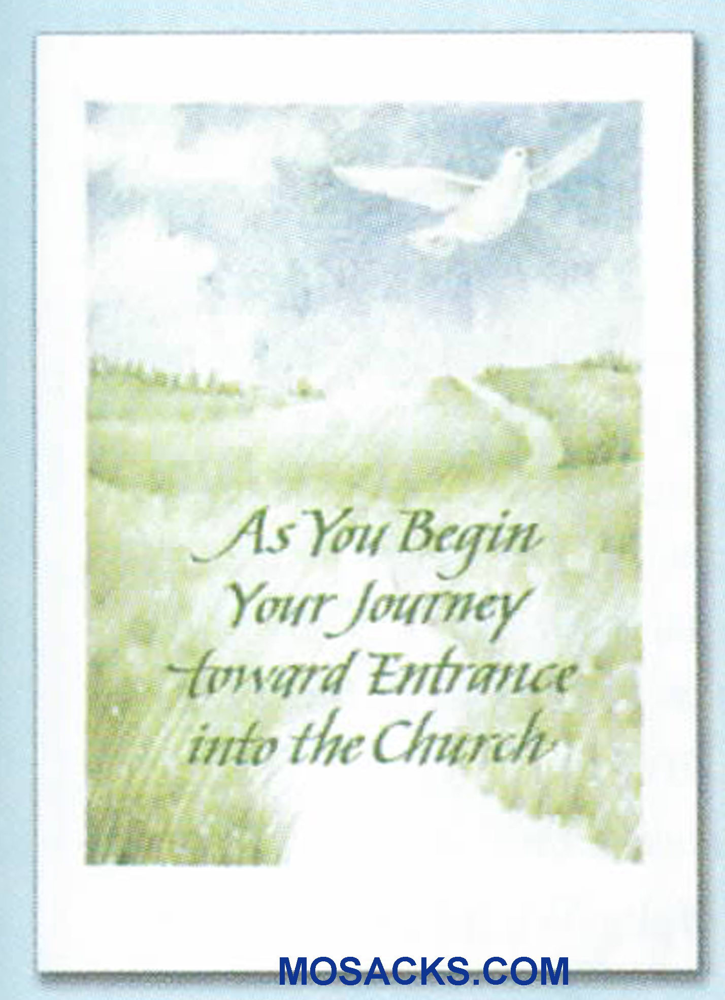 As You Begin Your Journey Toward Entrance Into The Church Greeting Card - WCB1411 an RCIA Greeting Card