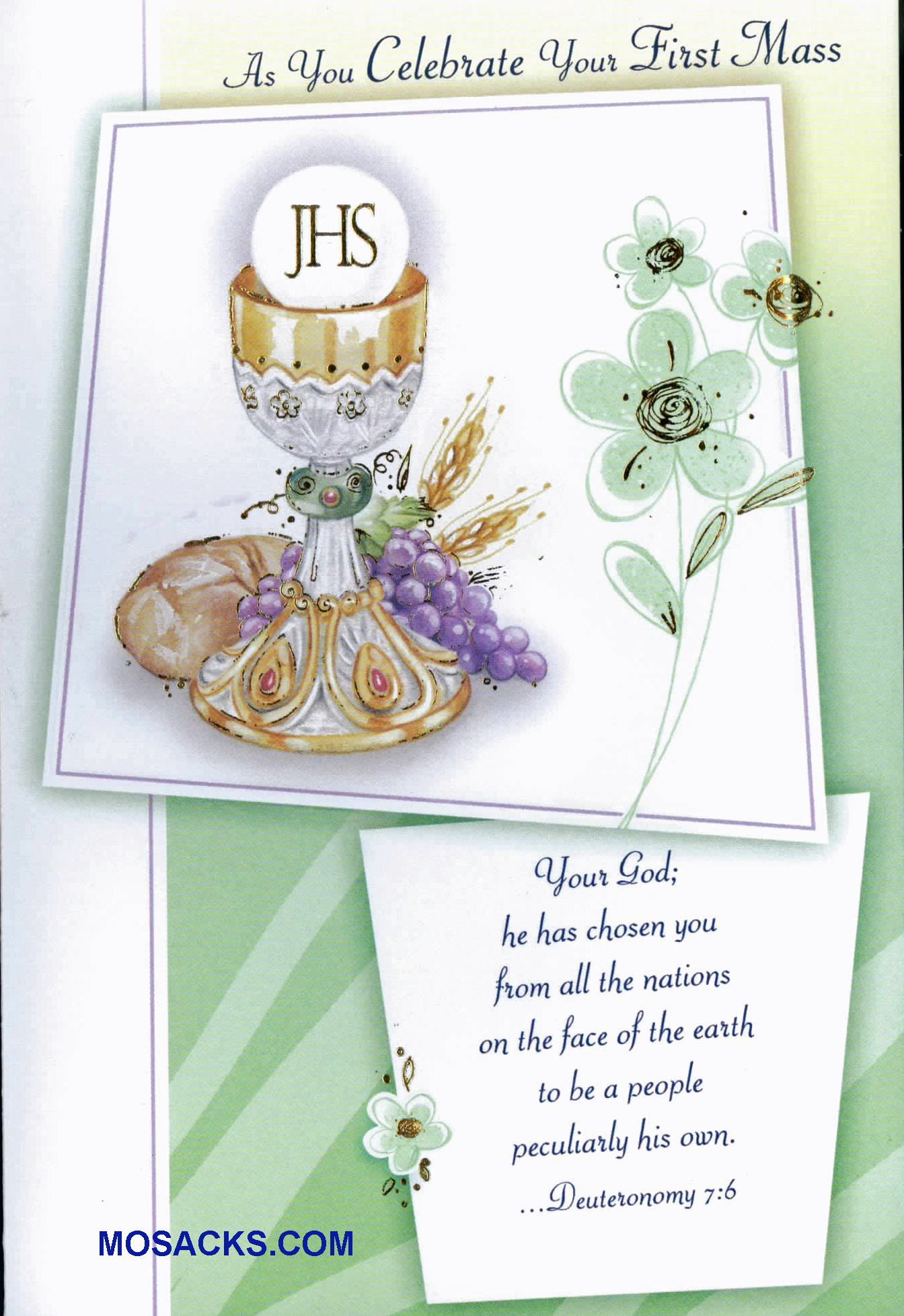As You Celebrate Your First Mass Greeting Card -MASS84204