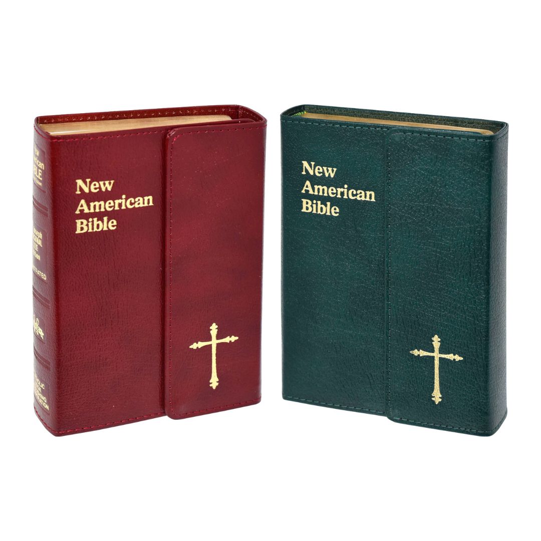 St. Joseph NABRE Personal Size Edition - Magnet Binding Bible (Burgundy or Green)
