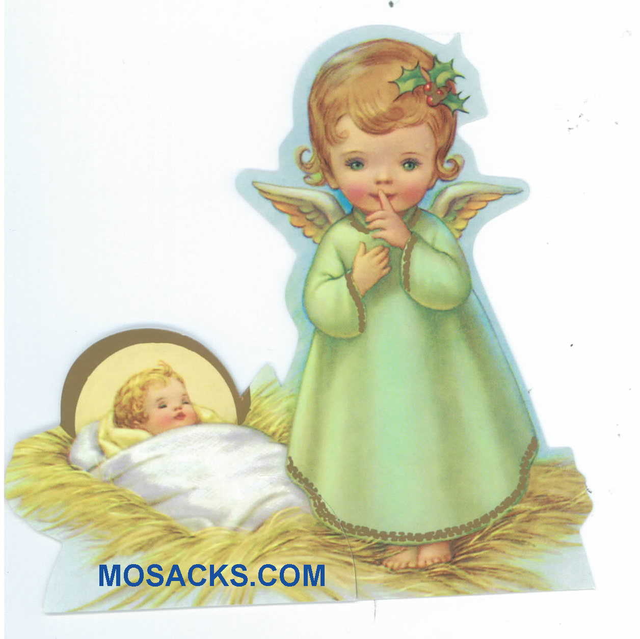 Baby Jesus and Angel Paper Cutout-X903