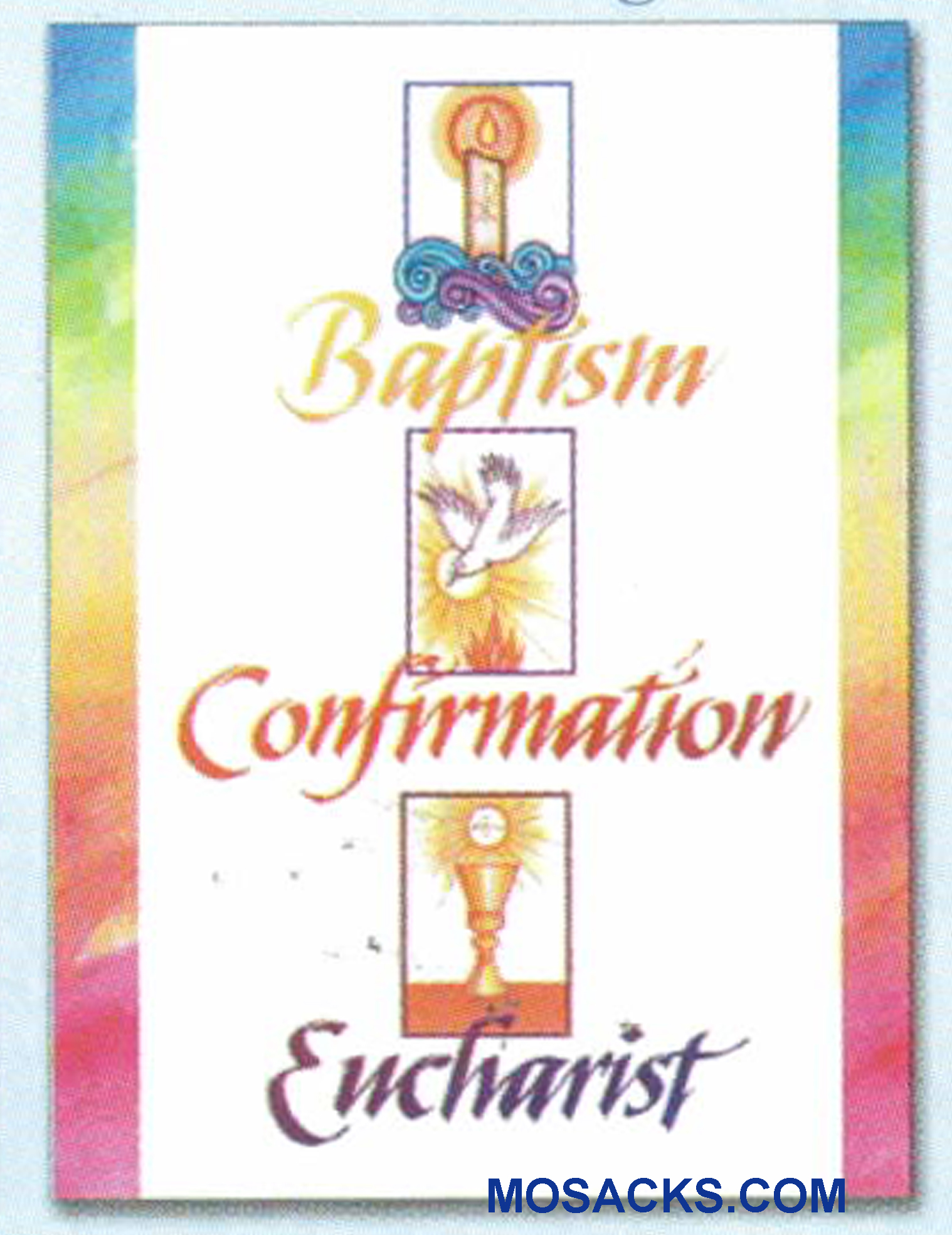 An RCIA Full Initiation Greeting Card Baptism Confirmation Eucharist Greeting Card -WCA5144 an RCIA Greeting Card