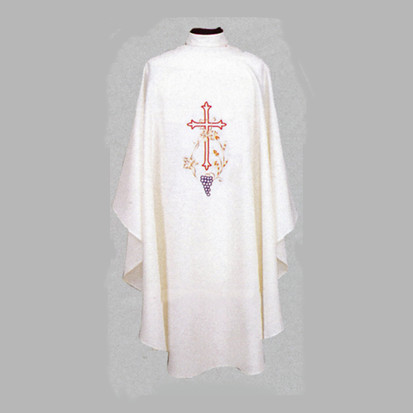 Beau Veste Cross And Grapes Chasuble design on front and back-840A