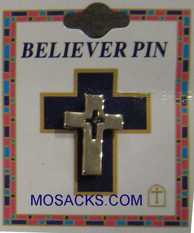 Believer, Gold Cross Pin , SJ4234