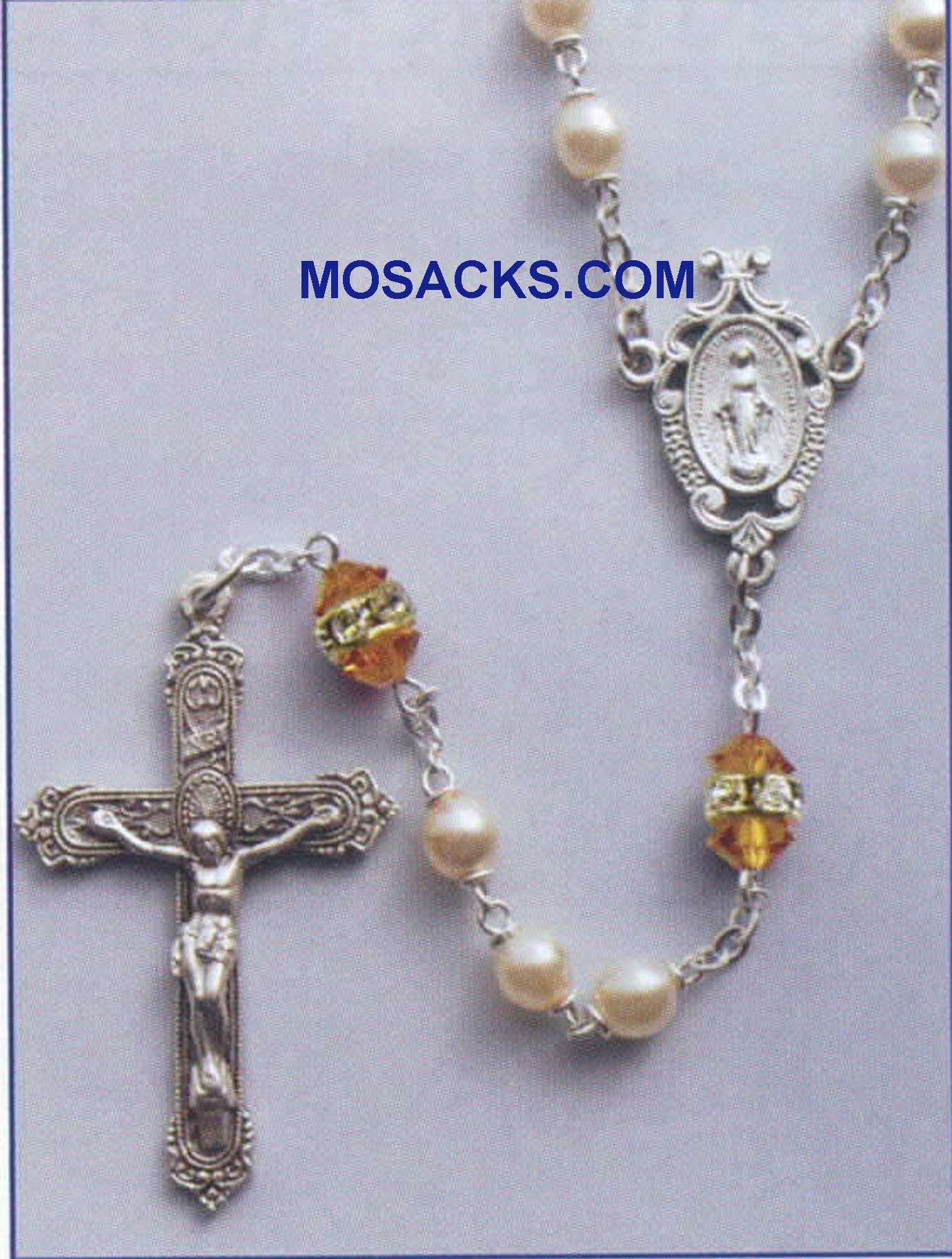 November Birthstone Rosary Topaz-41298TZ