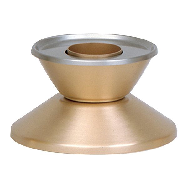K Brand Bronze Altar Candlestick is 2-1/2" high  with a 4-3/4" base and 1-1/2" candle socket 14-K15 FREE SHIPPING