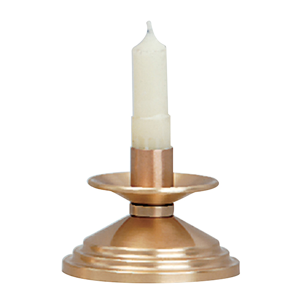 K Brand Bronze Candlestick is 2" high with a 4" base and 7/8" socket 14-K535-CS  FREE SHIPPING