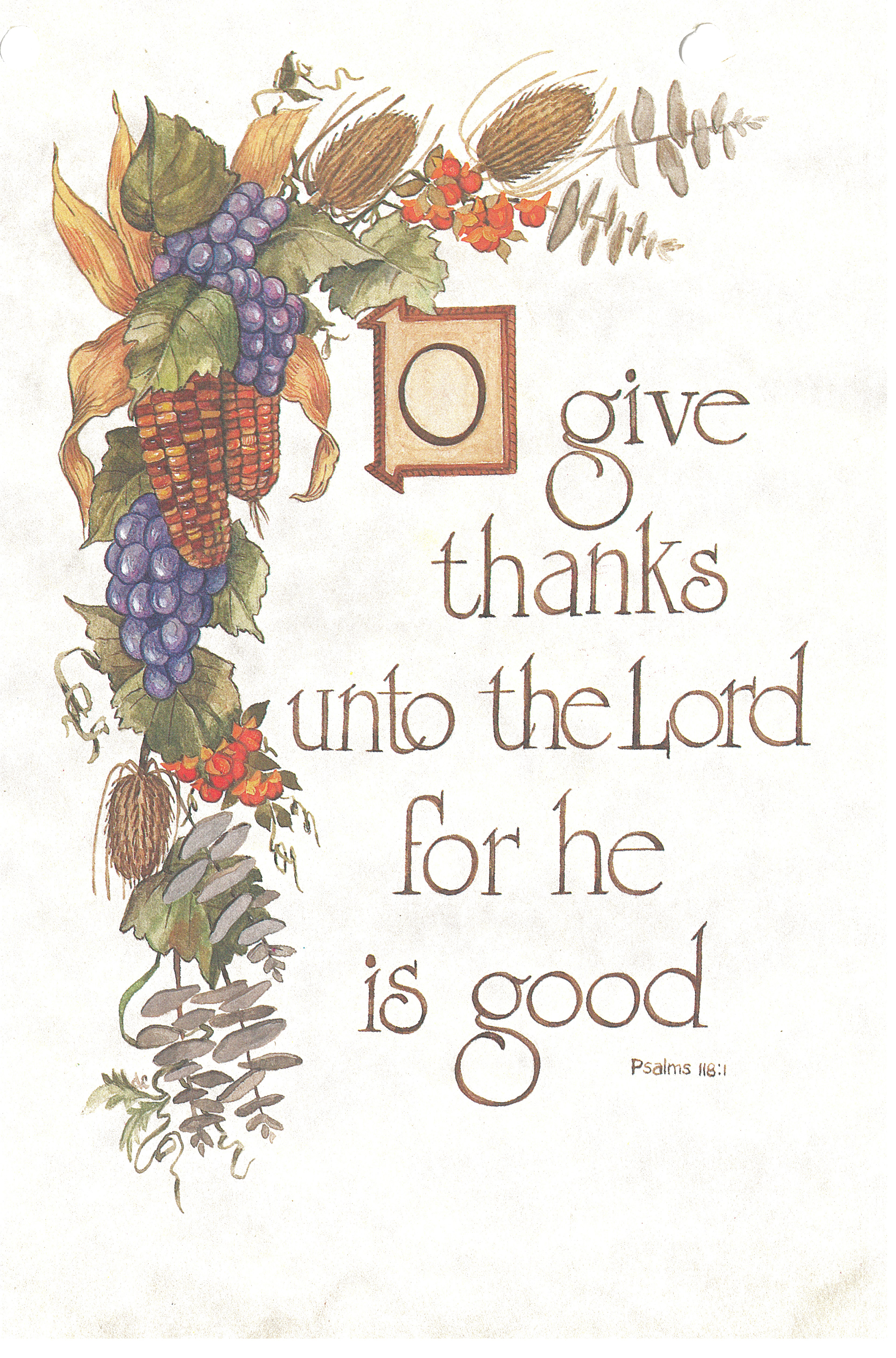 Bulletin Cover Thanksgiving Give Thanks-6525