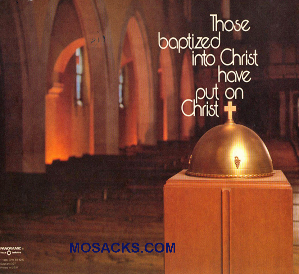 Bulletin Covers Those Baptized Into Christ 100 Pack-84-4240, Baptism Cover