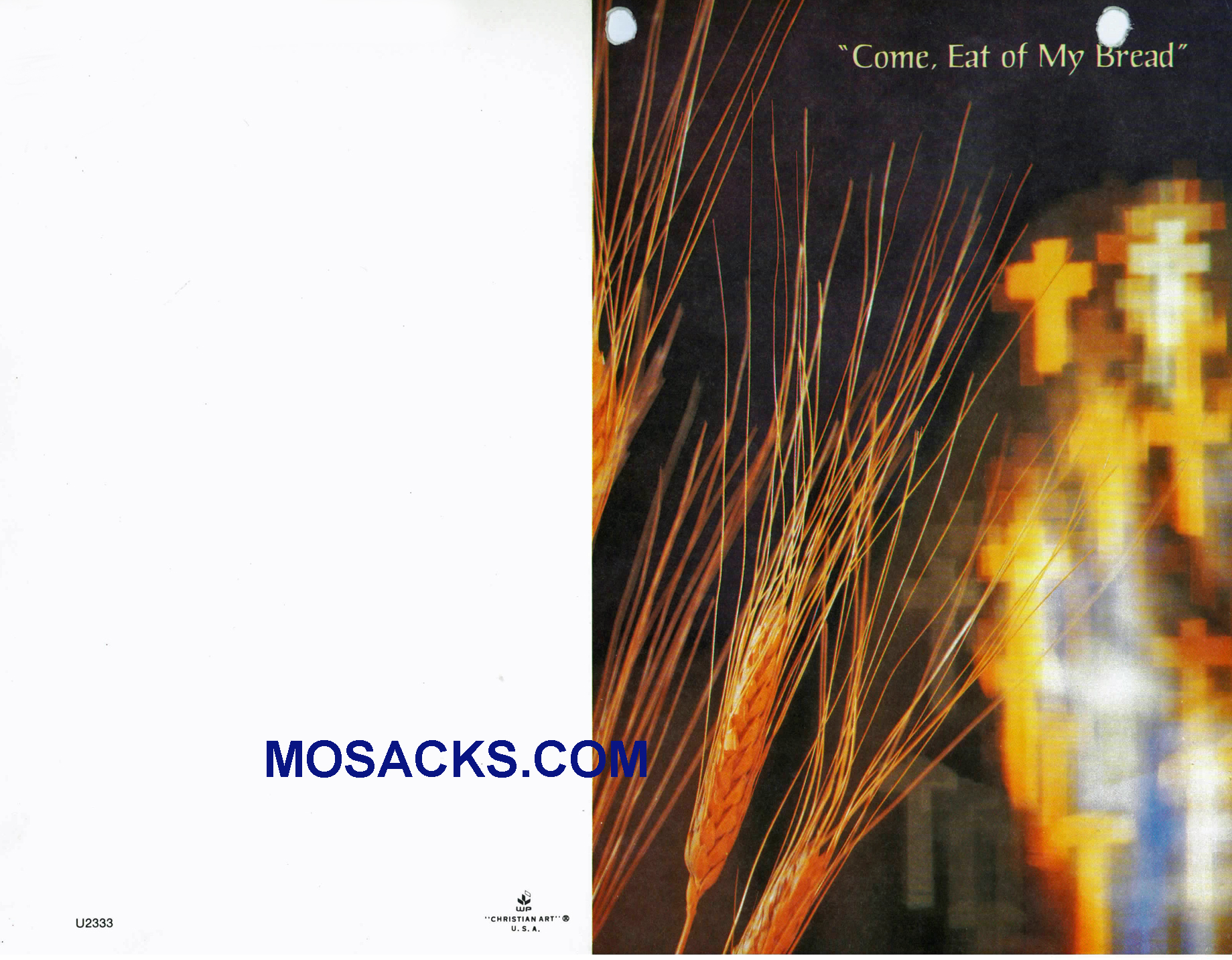 Bulletin Covers Come Eat Of My Bread 100 Pack-U2333, Communion Cover