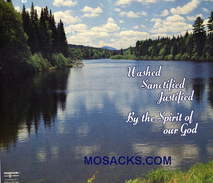 Bulletin Covers Washed Sanctified Justified 100 Pack-84-4579, General Cover