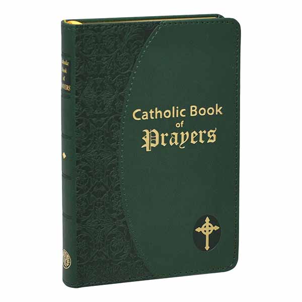 Catholic Book of Prayers comes in large type with Green Imitation Leather cover with GIANT 16 pt. TYPE and gold page edges; 256 pages. 910/19GN  QUANTITY PRICES