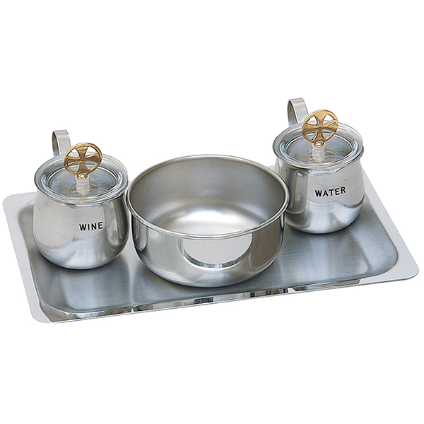 K Brand Cruet Set With Tray Stainless Steel-K425  FREE SHIPPING