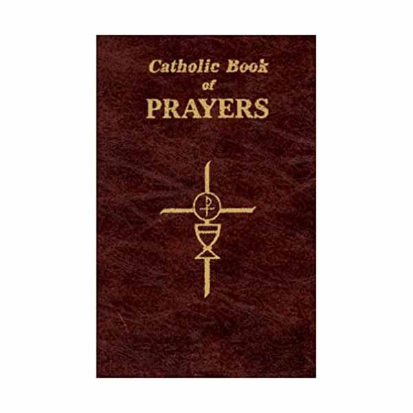 Catholic Book of Prayers contains popular Catholic prayers in large print size; 258 pages; Brown Vinyl bound. 910/09  GIANT 16 pt. TYPE  QUANTITY PRICES