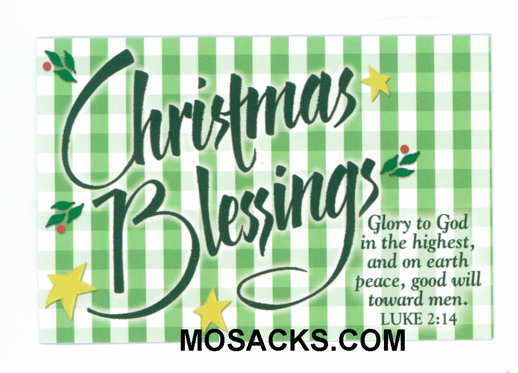 Christmas Blessings Message Card-27984