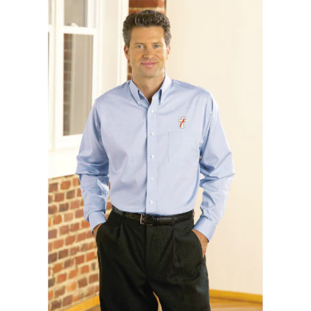 Classic-Wrinkle-Free-Long-Sleeve-Oxford-Shirt-Sizes-S-XL