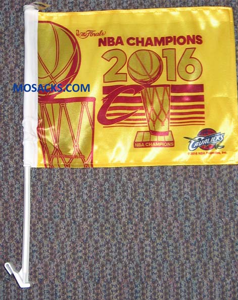 Cleveland Cavaliers NBA Champs Auto Flag-FG730WC16 Cleveland Cavaliers Auto Flag