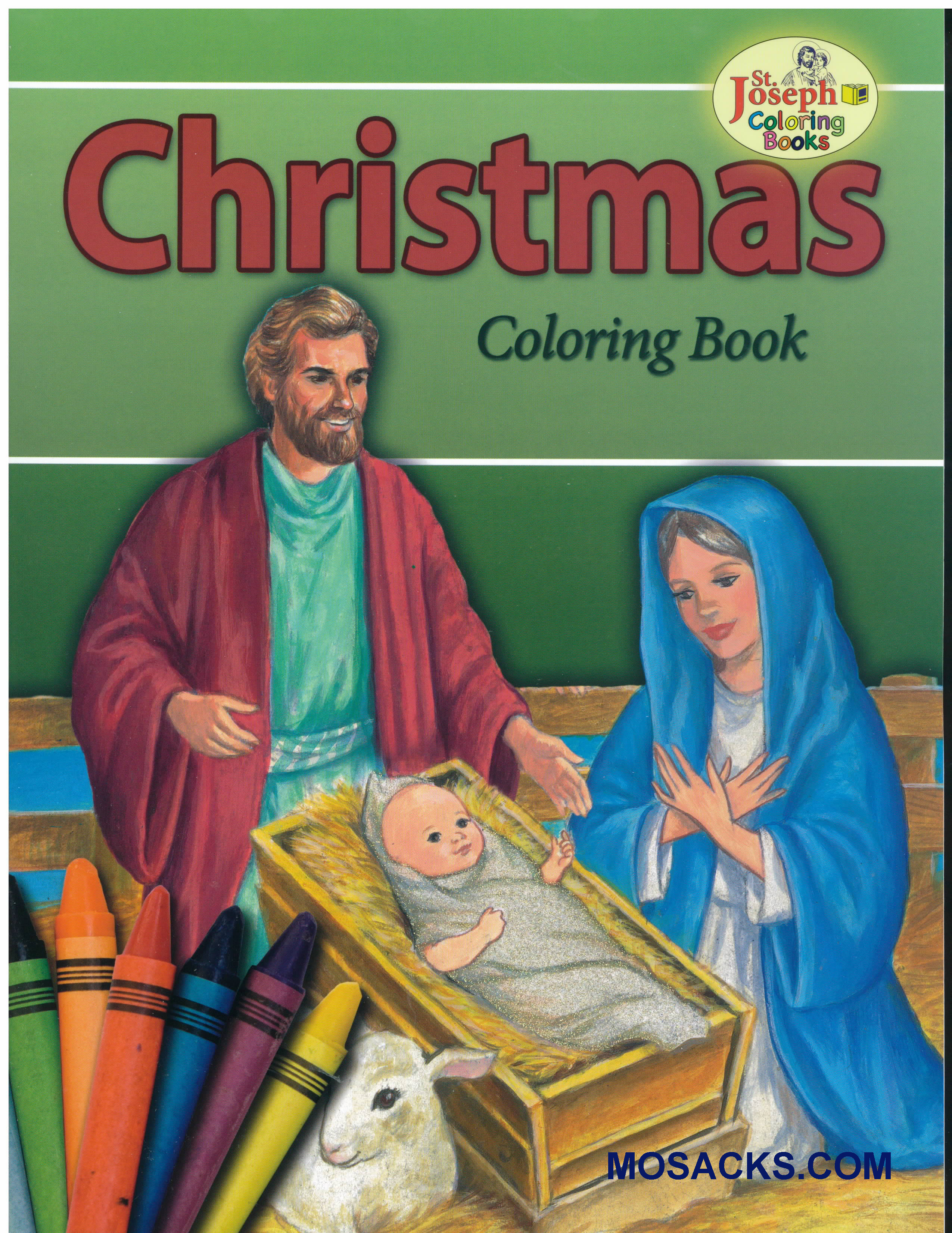 St Joseph Educational Coloring Book Christmas-978089942-680-8