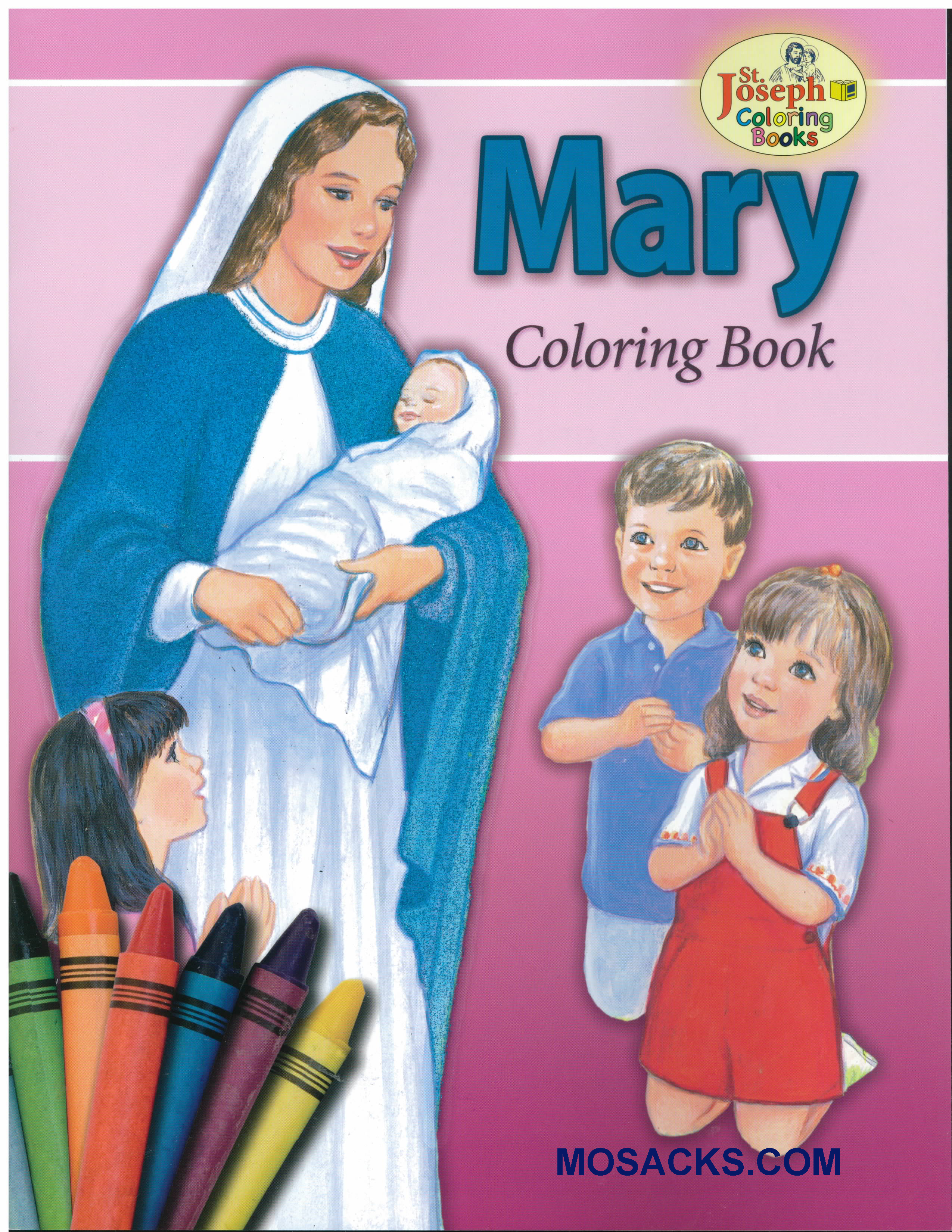 St Joseph Educational Coloring Book Mary-978089942685-3