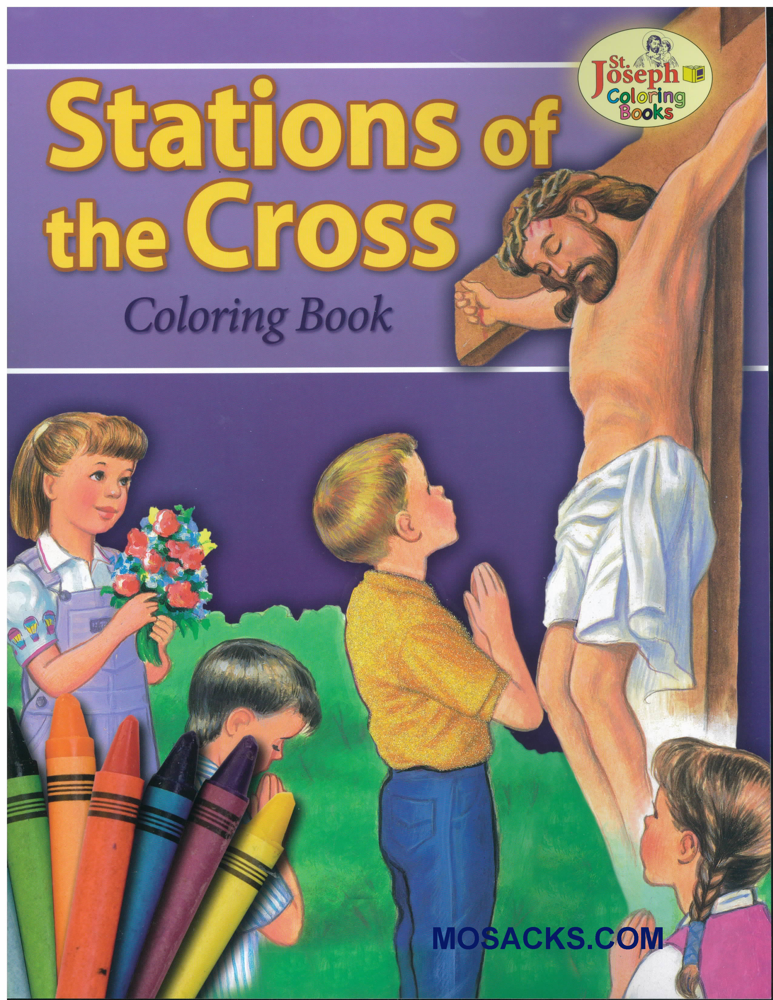St Joseph Educational Coloring Book Stations Of The Cross-978089942689-1