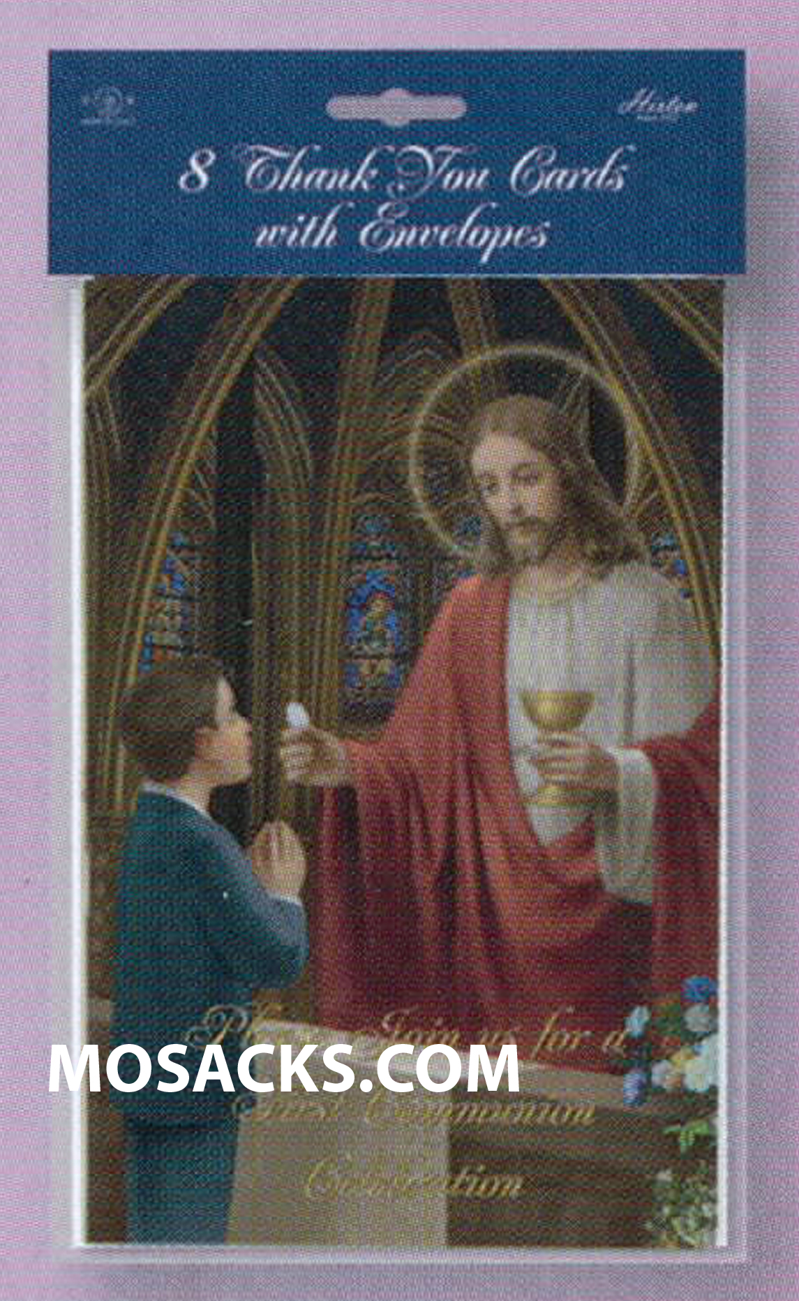 First Communion Child Of God Invitations Boy 12-CI674 is a Boy First Communion Celebration Invitation set of 8: 3-1/2" x 5-1/4" gold-embossed laminated card-stock First Communion Invitations with white envelopes