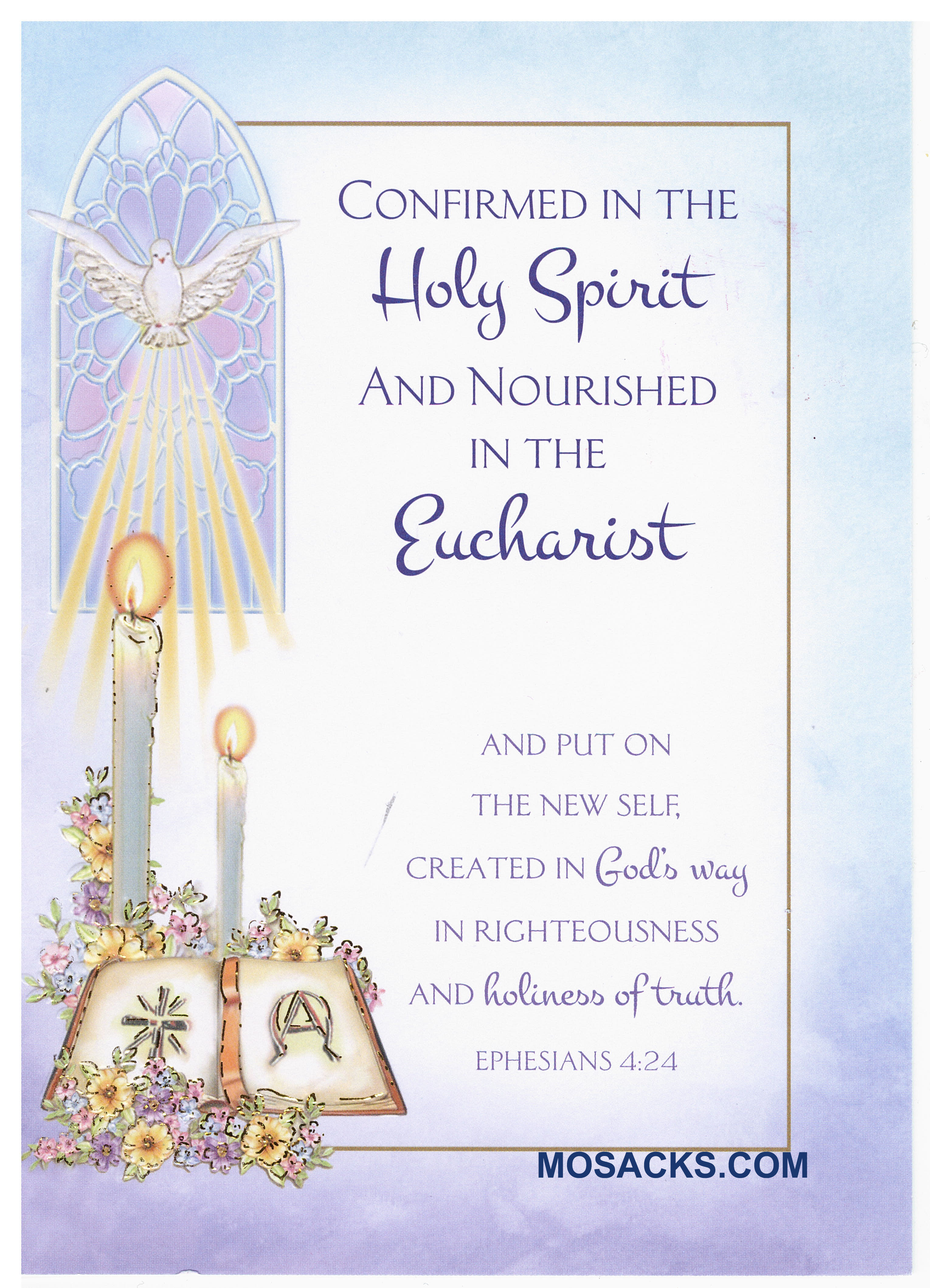 Confirmed in the Holy Spirit and Nourished in the Eucharist Card-895508