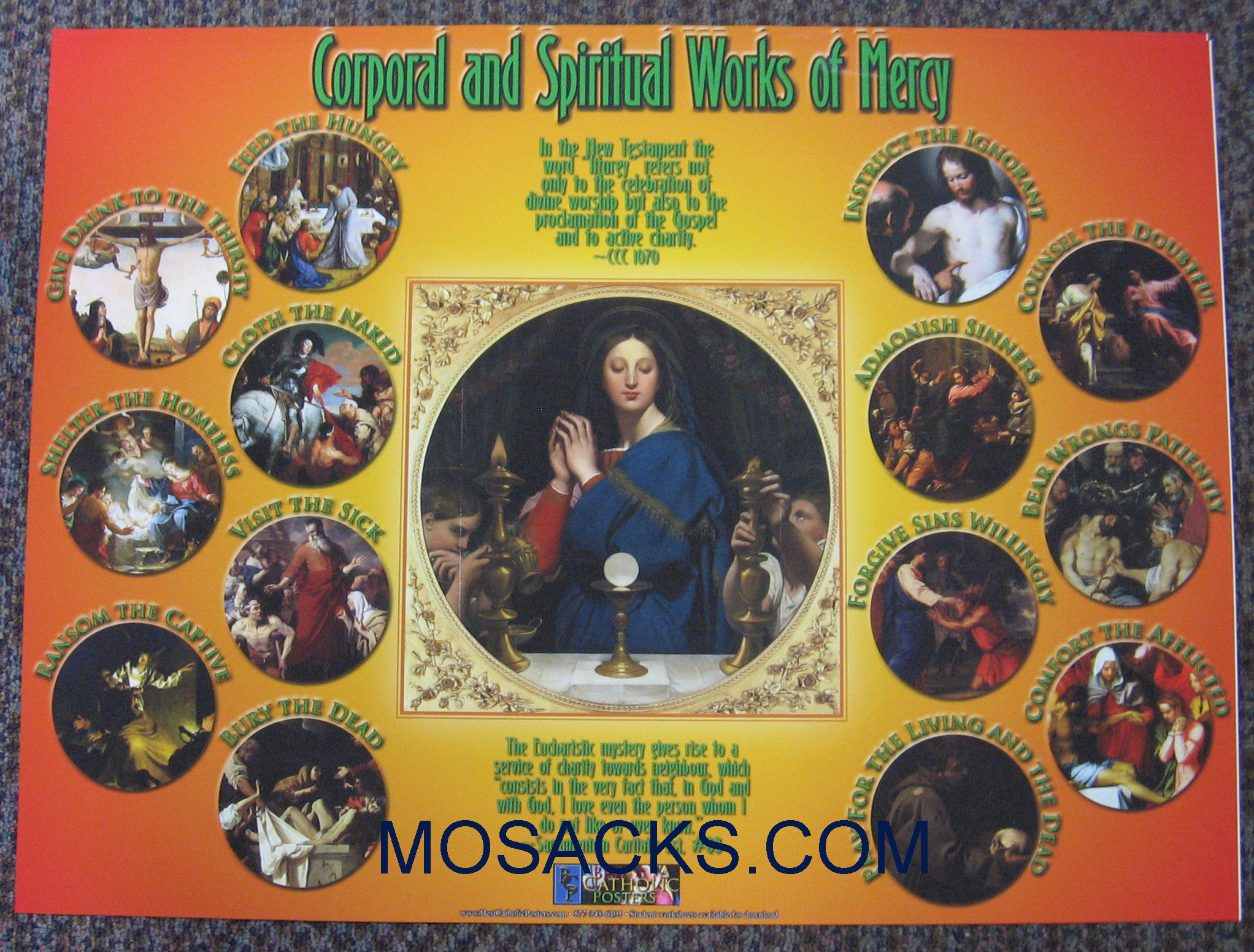 Corporal and Spiritual Works of Mercy Poster