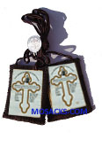 Cross Of St Anthony Brief 3" x 4.5" with Brown Cord 289-888