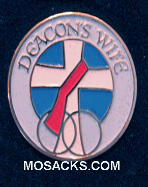 Deacon's Wife Gold-Plated Lapel Pin, #B-44
