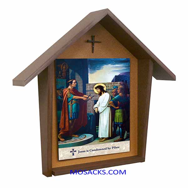 Emmerich Stations Of The Cross Poly Wood Deluxe Shrine Set