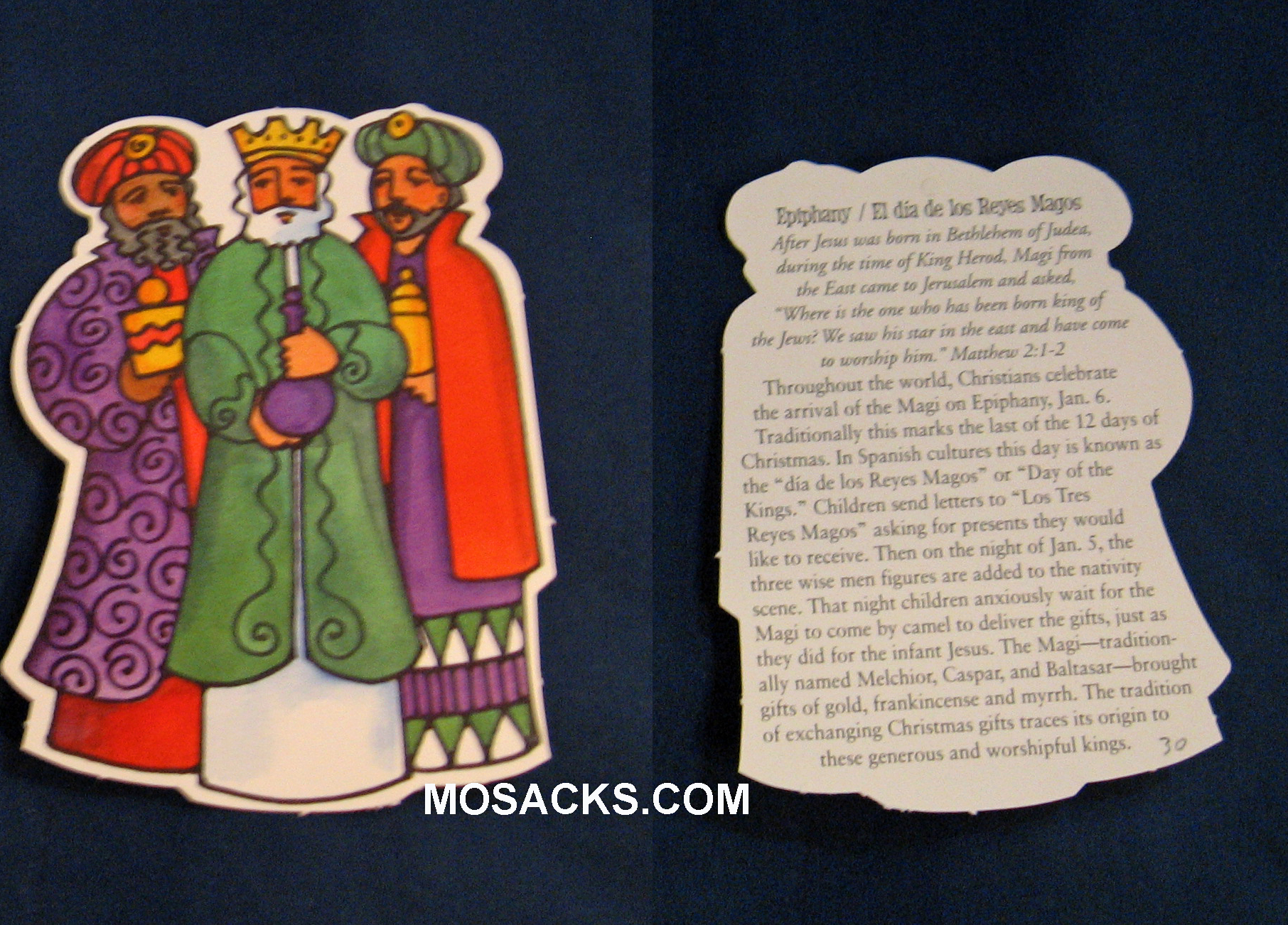 Epiphany Three Kings Card with Jan 5th Day of the Kings custom -ETK