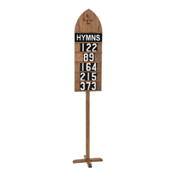 Extra Large Hymn Board W/Floor Stand Light TO6082