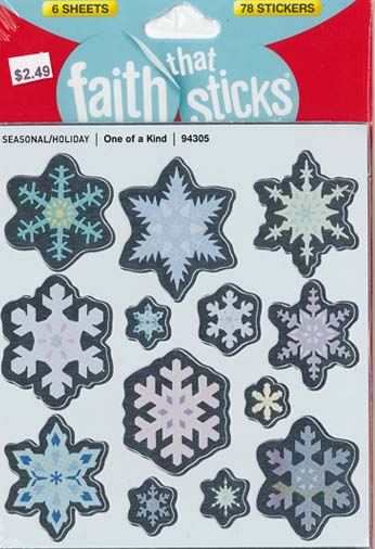 Faith That Sticks One of a Kind-94305 includes 6 sticker sheets