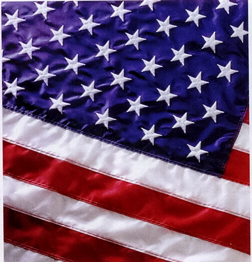 2.5’ x 4’ sst U.S. Perma-Nyl Sewn Flag