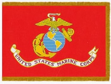 Flags Military Indoor Printed  Nylon Marine 4ft x 6ft 46246930