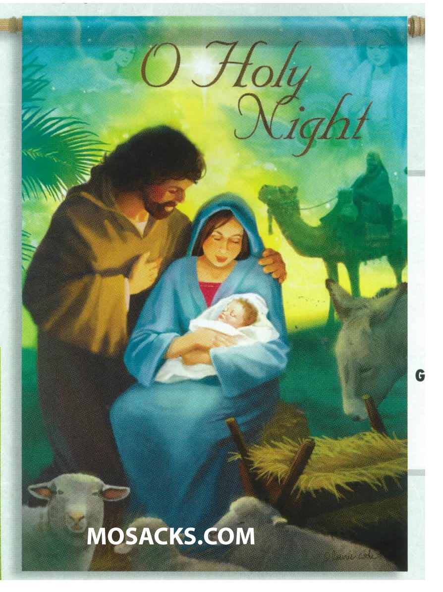 Flagtrends by Carson O Holy Night Nativity Flag 13x18 Inch Double Sided Christmas Garden Flag 480-45734