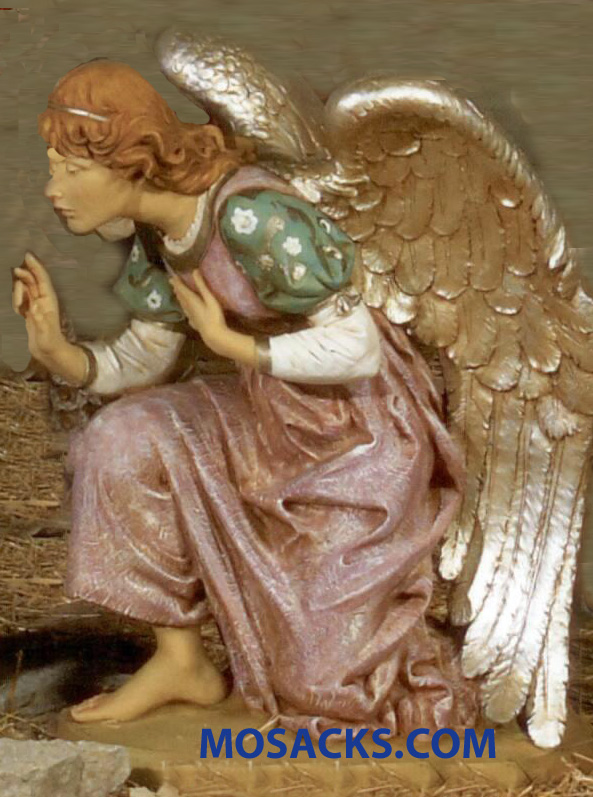 Fontanini 50" Masterpiece Nativity Collection Kneeling Angel #52318