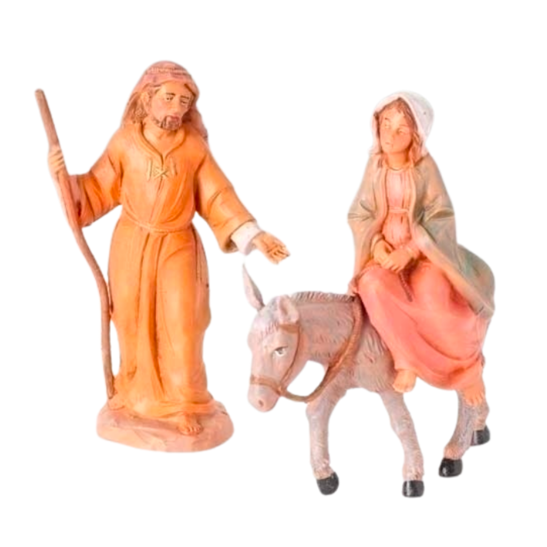 Fontanini 5" Heirloom Nativity Journey to Bethlehem 2-Piece Set 51502