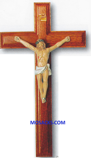 Genuine 12 Inch Walnut Crucifix 64-17/425