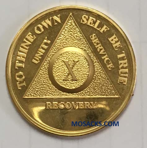 Anniversary Recovery Coin Gold Yearly 293-1126189503, Gold Yearly Anniversary Recovery Coin 293-1126189503