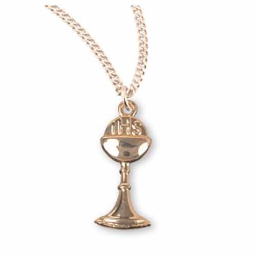 14KT Gold over Sterling Silver Chalice, 3/4", GS3801/G