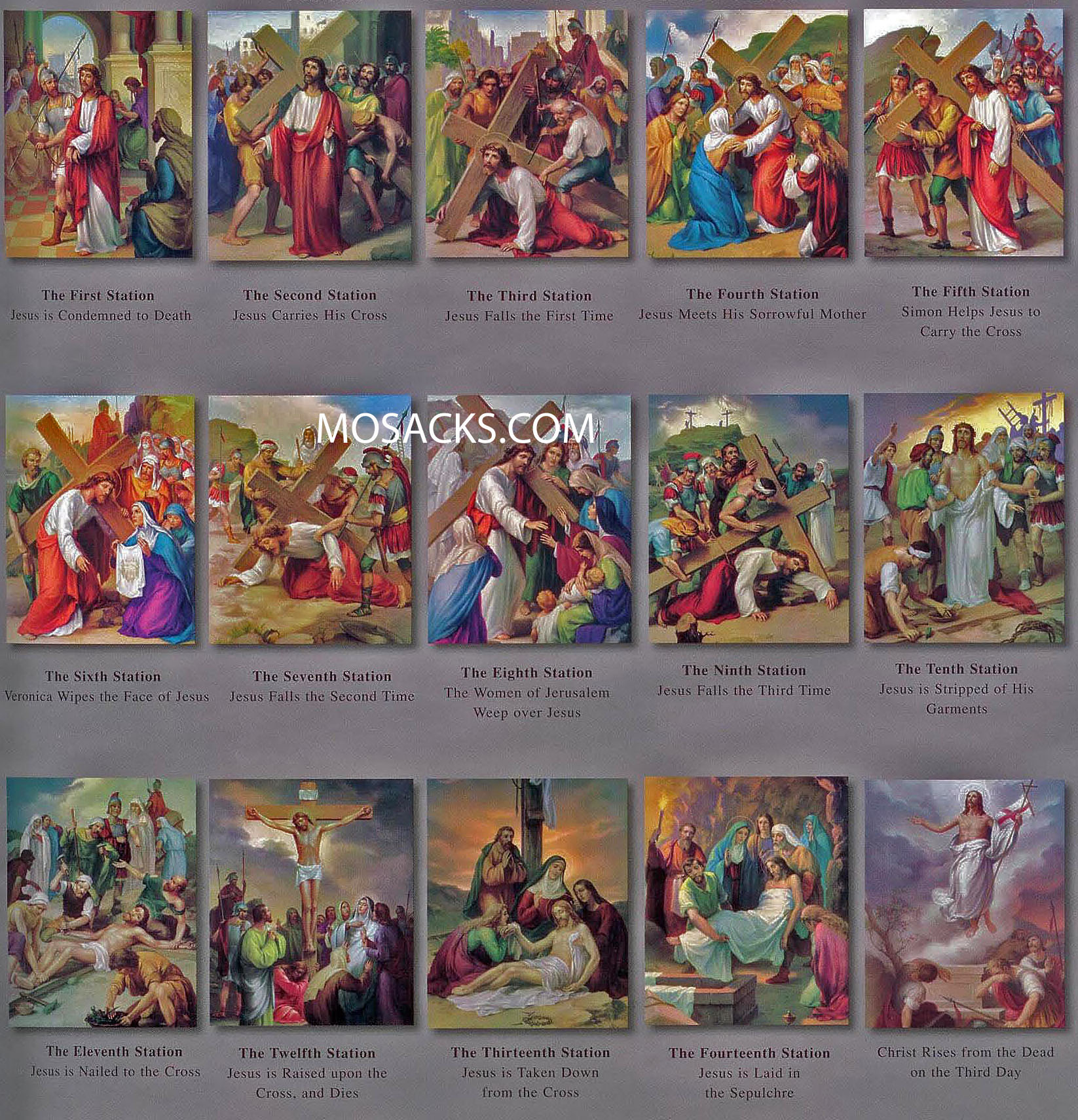 The Stations of the Cross Poster Set 1470