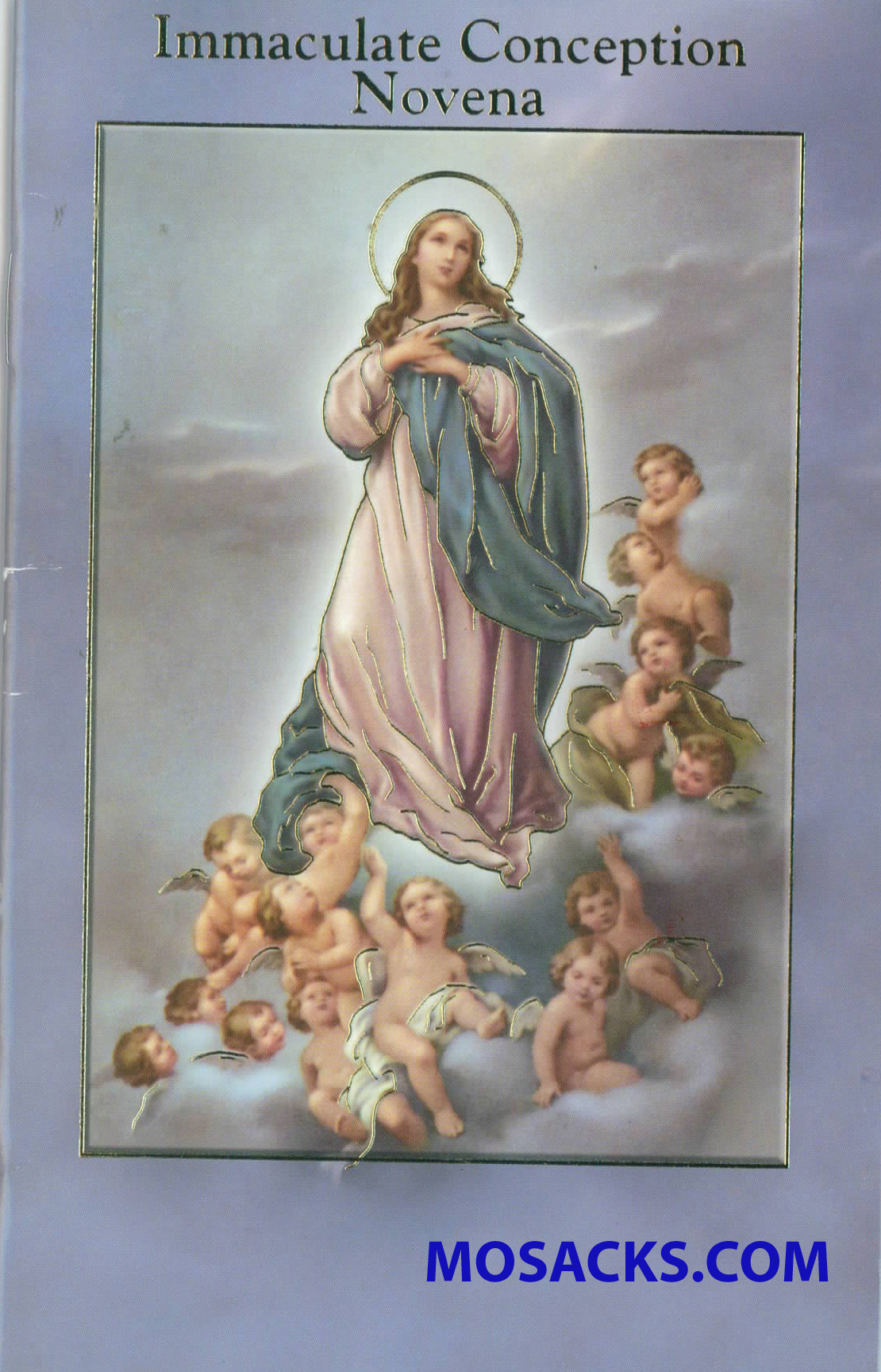 Immaculate Conception Novena Prayer Book with Prayers is 3.75" x 5-7/8" and 24 pages beautifully illustrated with Italian Fratelli-Bonella Artwork and original text by Daniel A. Lord, S.J.