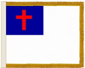 Christian Flag, 3x5 ft. nylon for indoor use, 35259000