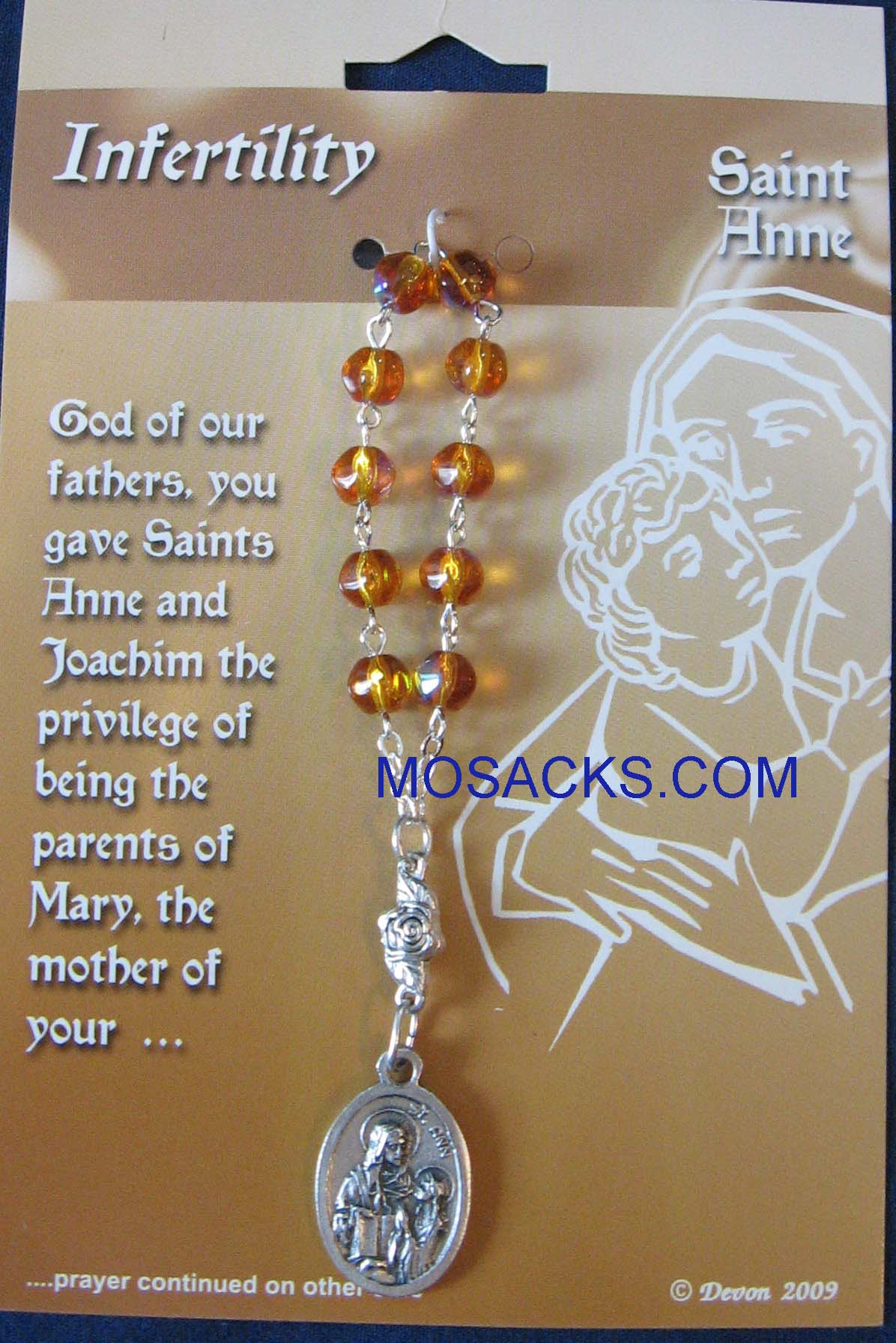 Infertility, St. Anne One Decade Rosary, 08022ANN