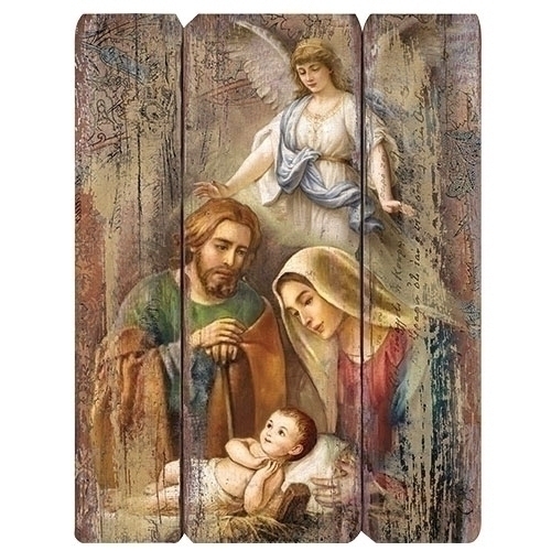 Joseph's Studio Holy Family Decorative Panel 17" 20-31292