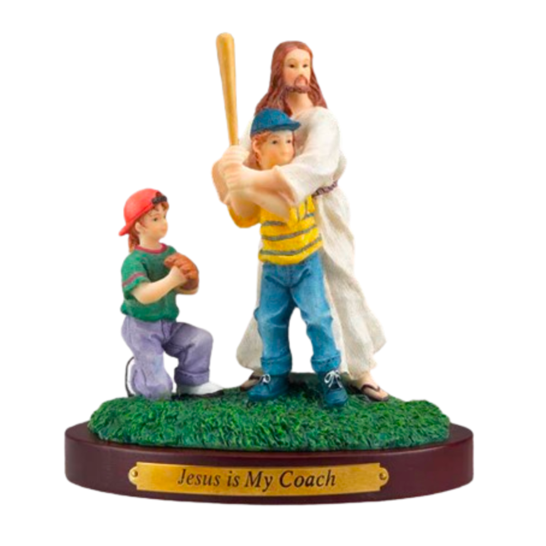 Sports "Jesus Is My Coach" Baseball Figurine 