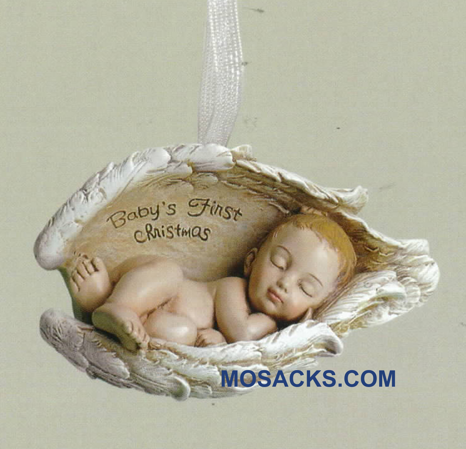Joseph's Studio Baby Gifts Collection includes the Baby's First Christmas Ornament 20-38267 of the Baby in the Wings of an Angel series
