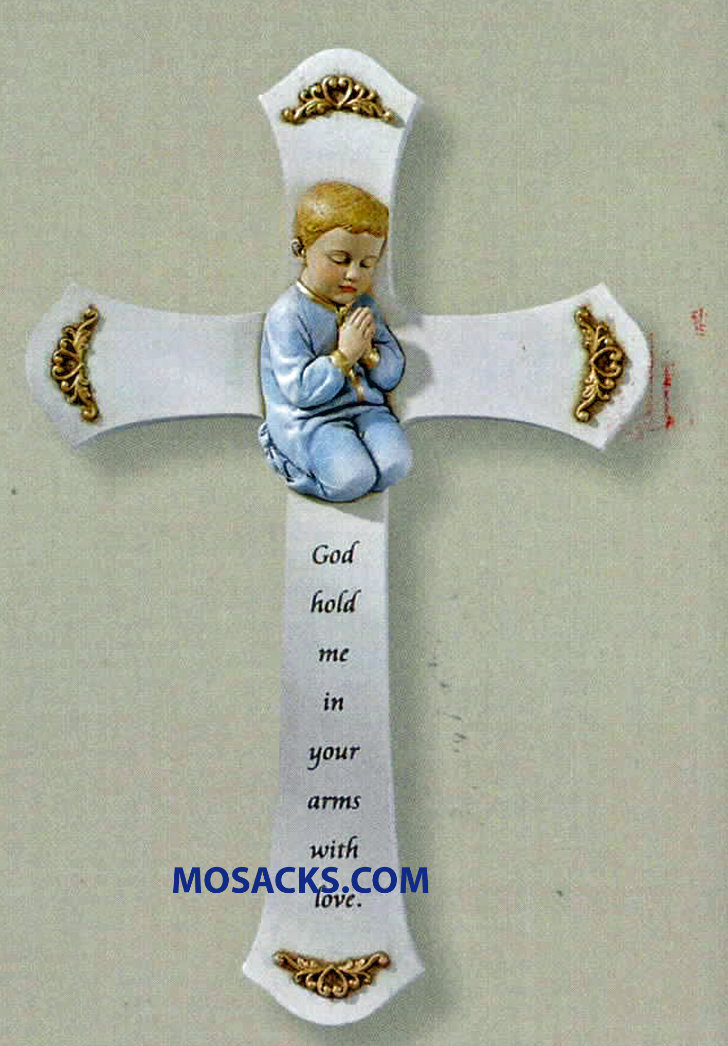 Joseph's Studio Christian Baby Gifts Joseph Studio Boy Praying 8 Inch Wall Cross 20-62158